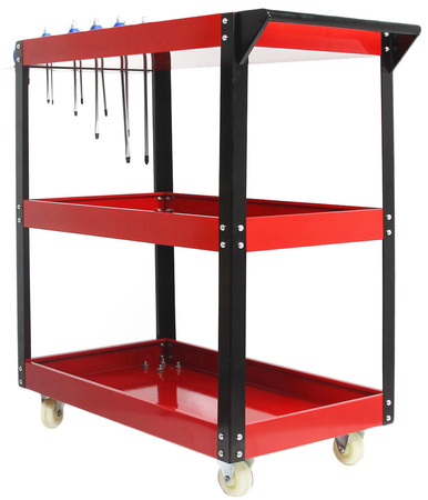 Warsztatowy wózek narzędziowy 3 półki SILVER