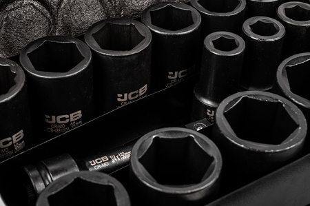 Zestaw nasadki udarowe głębokie do klucz pneumatyczny 3/4" 17el 17-50mm JCB