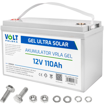 Akumulator żelowy głębokiego rozładowania 12V 110Ah V-PRO VOLT POLSKA