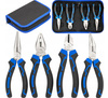 Zestaw narzędziowy kombinerki szczypce proste wygięte ucinaczki etui 4 el. FALON-TECH