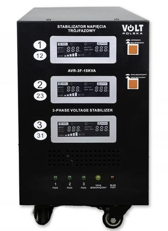 Stabilizator napięcia AVR PRO 15000 VA 3 fazy VOLT POLSKA