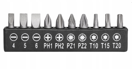 Adaptery redukcje na nasadki do wkrętarki bity przedłużki 16 el FALON-TECH