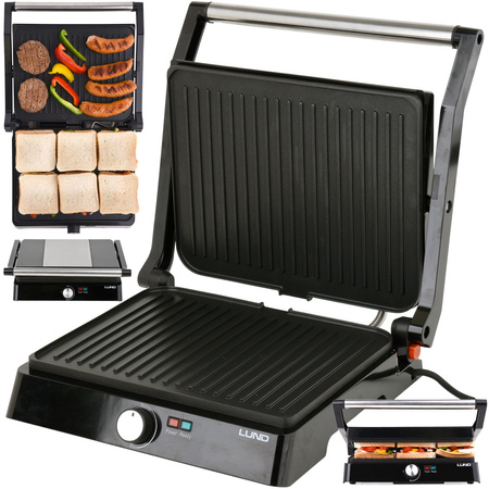 Grill elektryczny 2200 W opiekacz rozkładany LUND 67451