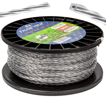 Żyłka do głowicy kosy podkaszarki spalinowej ze zbrojonym drutem 100m 3mm