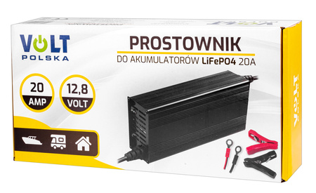 Prostownik specjalistyczny do akumulatorów LIFEPO4 20A VOLT POLSKA