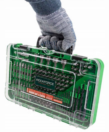 Zestaw akcesoriów do drewna i metalu stal CRV 120 elem. walizka ROCKFORCE