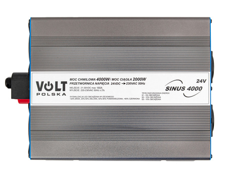 Przetwornica napięcia prądu SINUS 4000 (24V/230V 2000/4000W) VOLT POLSKA