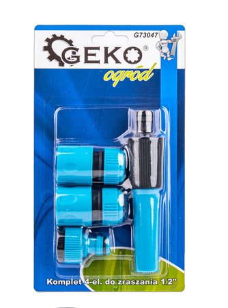 Zestaw zraszający do węża ogrodowego o średnicy 3/4" 4w1 GEKO