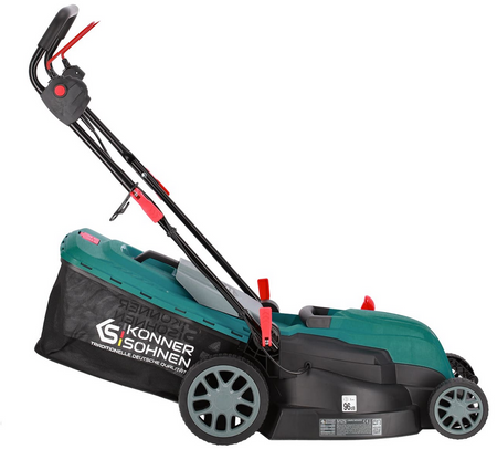 Kosiarka elektryczna do trawy z koszem mocna 1800w 40L 3250 obr/min KS 42LM Könner & Söhnen