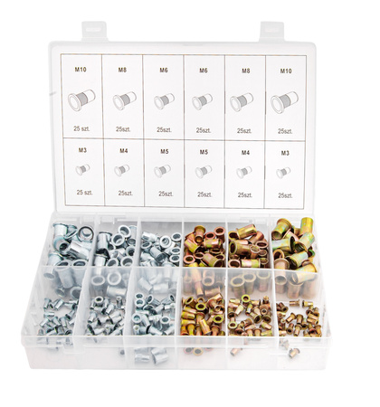 Zestaw nitonakrętek M3-M10 mix 300szt FALON-TECH