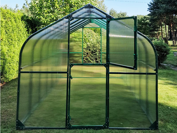 Szklarnia ogrodowa poliwęglan premium plus 250x600 15m2 kolor zielony  PTF