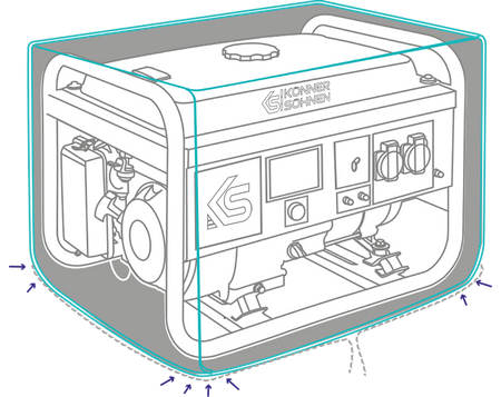 Pokrowiec na generator odporny KS COVER 10 Könner&Söhnen KS