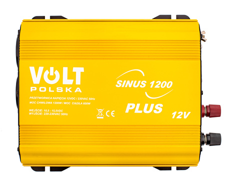 Przetwornica napięcia prądu SINUS 1200 PLUS (12V/230V 600/1200W) VOLT POLSKA