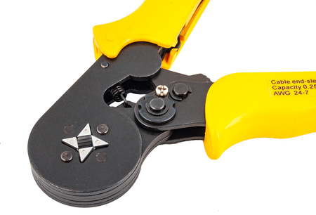 Szczypce czterokątne do zaciskania tulejek kablowych praska FALON-TECH