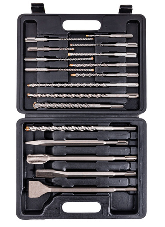 Zestaw wierteł i dłut SDS Plus SDS+ do betonu 17 szt. (wiertło, dłuto) SILVER