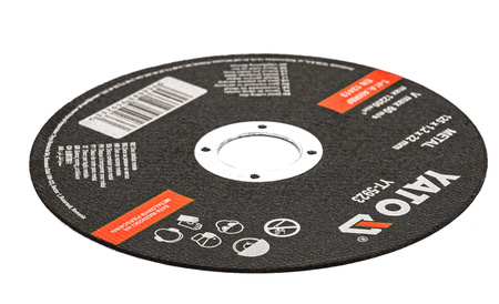 Tarcze tarcza do cięcia metalu stali inox 125 x 1,2 mm zestaw 100 sztuk YATO