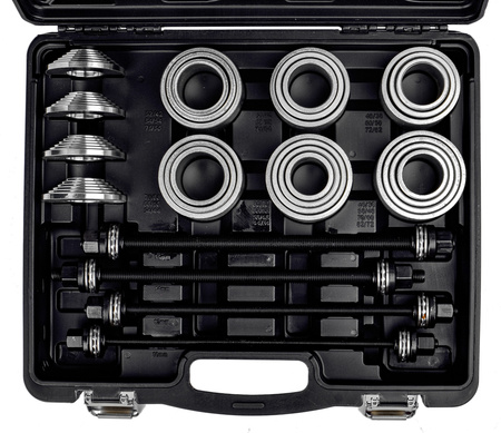 Zestaw ściagaczy ściągacz tulei wahacza łożysk sworzni adaptery 28el JCB