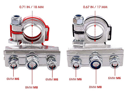 Klema klemy do akumulatora cynkowe fiat ducato renaukt iveco komplet FALON-TECH
