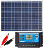 Zestaw solarny fotowoltaiczny 50W 12V (Panel solarny 50W, Regulator napięcia 20A) VOLT POLSKA