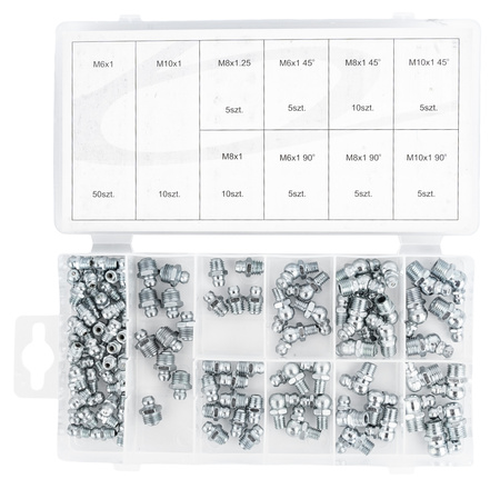 Zestaw kalamitki smarowniczki 110 sztuk SILVER