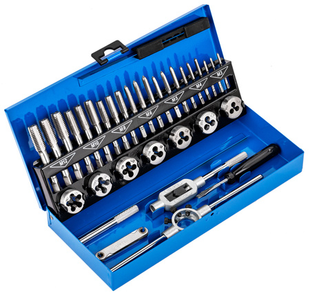 Zestaw narzynki gwintowniki kalibrowniki 32 szt M3-M12 SCHEPPACH