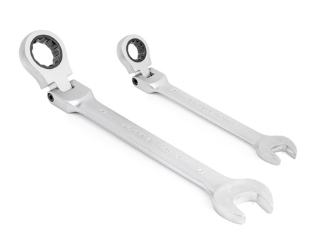 Klucze płasko oczkowe z grzechotką zestaw 8-19mm 12EL Falon-Tech