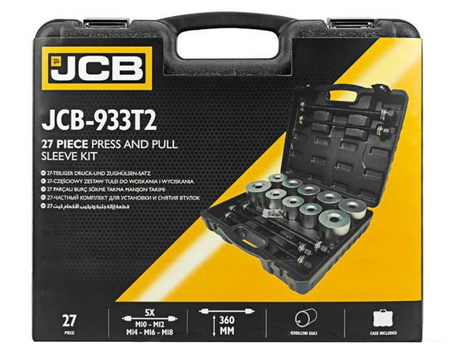 Zestaw do wyciskania i wciskania łożysk, tulei oraz sworzni 27 el. JCB