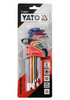 Klucze imbusowe imbusy hex 1.5-10 mm 9 szt YT-05631 YATO