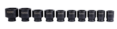 Klucze nasadowe nasadki udarowe grzechotka zestaw 1/2" 21el 17-50 mm walizka ROCKFORCE