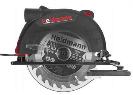 Pilarka tarczowa przecinarka piła ręczna stołowa do drewna 185mm 2400w HEIDMANN GEKO