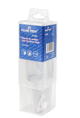 Zestaw wierteł do metalu stali wiertło HSS 3el 22-25mm FALON-TECH