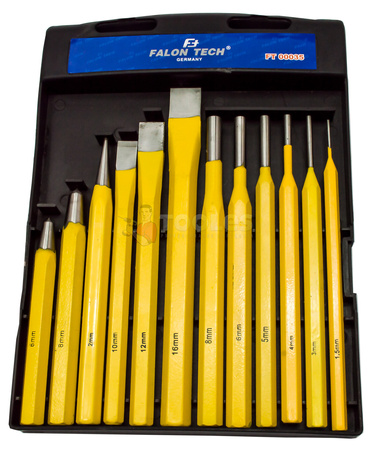 Zestaw Punktaków Wybijaków i Przecinaków 12 el FALON-TECH