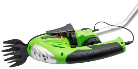 Nożyce akumulatorowe Do trawy krzewów żywopłotu 7.2V 120mm + wysięgnik na kołach