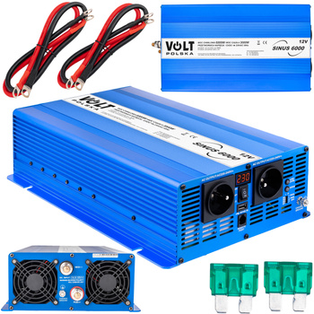 Przetwornica napięcia SINUS ECO 6000 (12V/230V)(6000/3000W) VOLT POLSKA