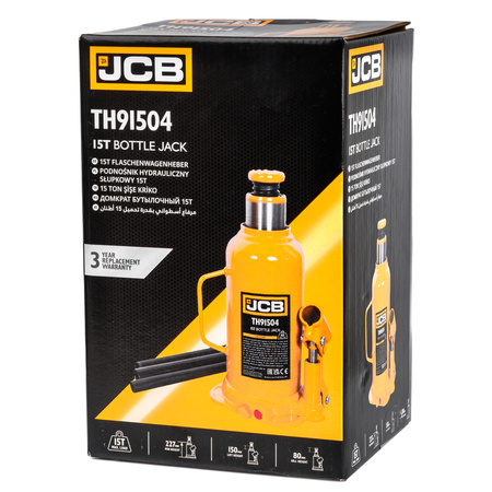 Podnośnik hydrauliczny słupkowy butelkowy maszynowy samochodowy lewarek 15T JCB