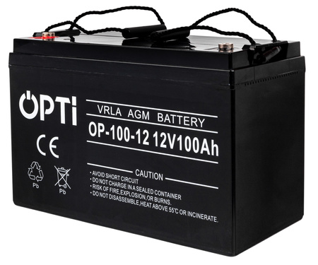 Akumulator AGM OPTI 12V 100Ah Bezobsługowy VOLT POLSKA
