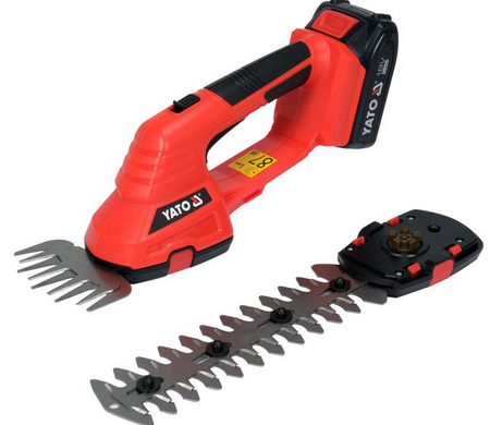 Nożyce elektryczne akumulatorowe do trawy krzewów żywopłotu 18V YT-828355 YATO