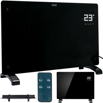 Grzejnik elektryczny TERMOGLASS 1600W CZARNY VOLT POLSKA