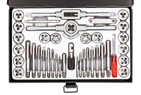 Zestaw narzynki gwintowniki kalibrowniki 40 sztuk ROCKFORCE