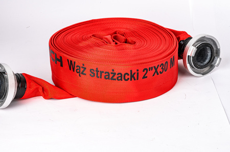 Wąż strażacki parciany do wody szamba szybkozłączka pompy wodnej 2" 52mm 30m FALON-TECH