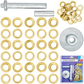 Oczka kaletnicze 33 elementy 22/14 mm FORSAGE