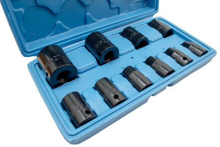 Nasadki udarowe Krótkie Zestaw 1/2 8-27 mm 10 sztuk