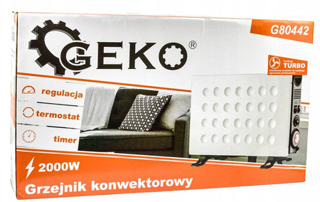 Grzejnik elektryczny konwektorowy termostat 2000W GEKO