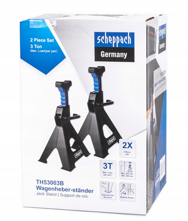 Podnośnik samochodowy lewarek żaba niskoprofilowy 2,5 tony + kobyłki 3T SCHEPPACH