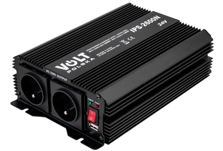 Przetwornica napięcia prądu IPS-2600N (24V/230V/2600W) VOLT POLSKA