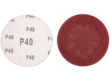 Papier ścierny na rzep krążek dysk 125mm P40 100szt SILVER