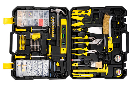 Zestaw narzędziowy klucze nasadowe wkrętaki bity 1001 el WMC