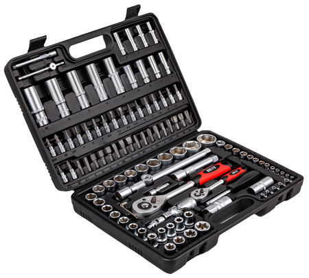 Zestaw narzędziowy klucze nasadowe bity torx 108 szt SILVER