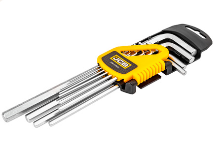 Zestaw klucze imbusowe wkrętaki imbusy crv długie XL 10el 1,27-10mm JCB