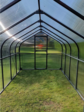 Szklarnia ogrodowa poliwęglan premium plus 250x400 10m2 kolor antracyt PTF